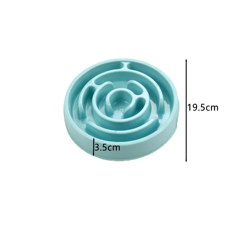 "Eco Spiral Cat Slow Feeder – Anti-Gulping, Non-Slip Bowl"