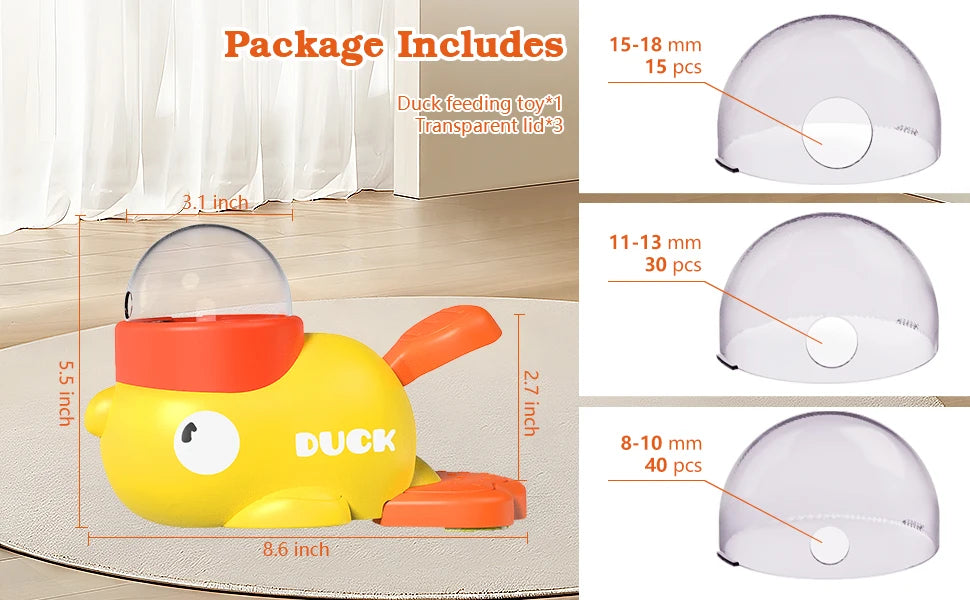 Dog Toys Interactive Treat Dispenser Toy Food Puzzle Slow Feeder Pet Cat Food Leaking Toy Cute Yellow Duck Shape Pet Supplies