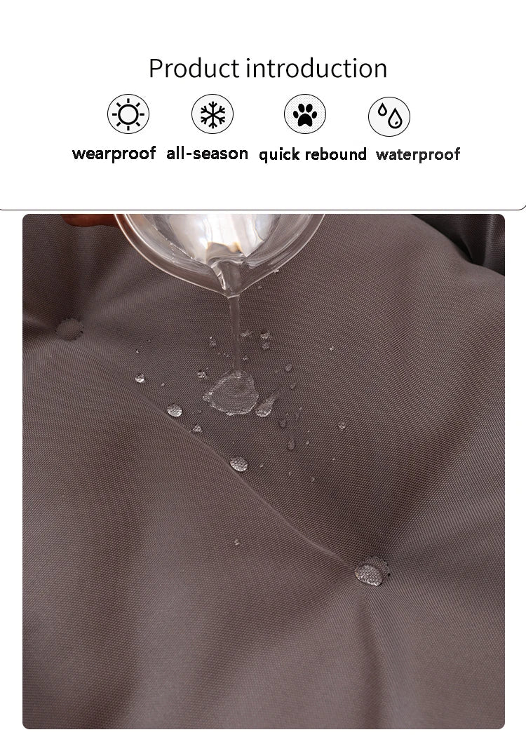 Waterproof Dog & Cat Bed – Large Soft Mattress, Bite-Resistant Sofa Pet House