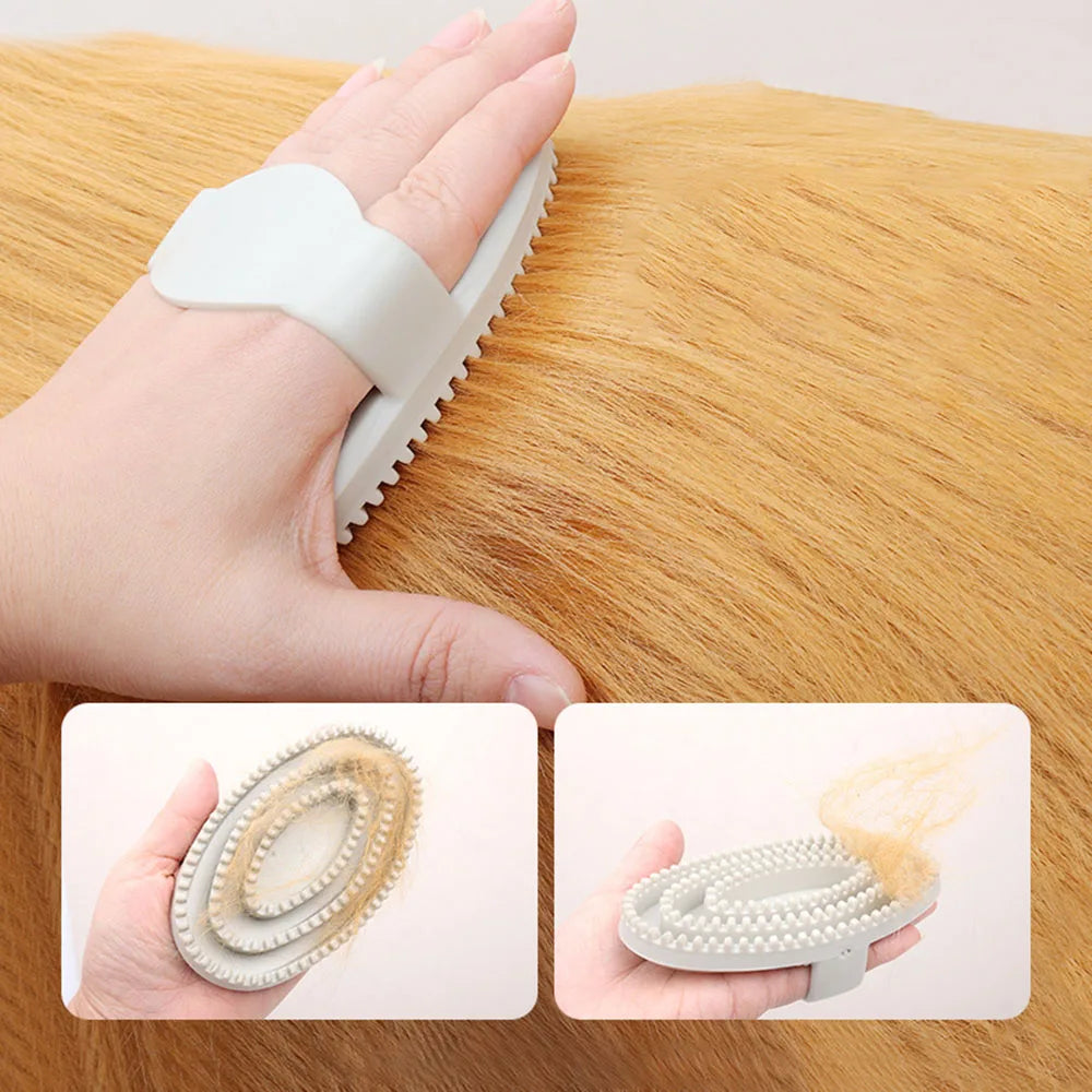 Pet Hair Brush – Grooming Tool for Cats & Dogs, Deep Cleaning Fur
