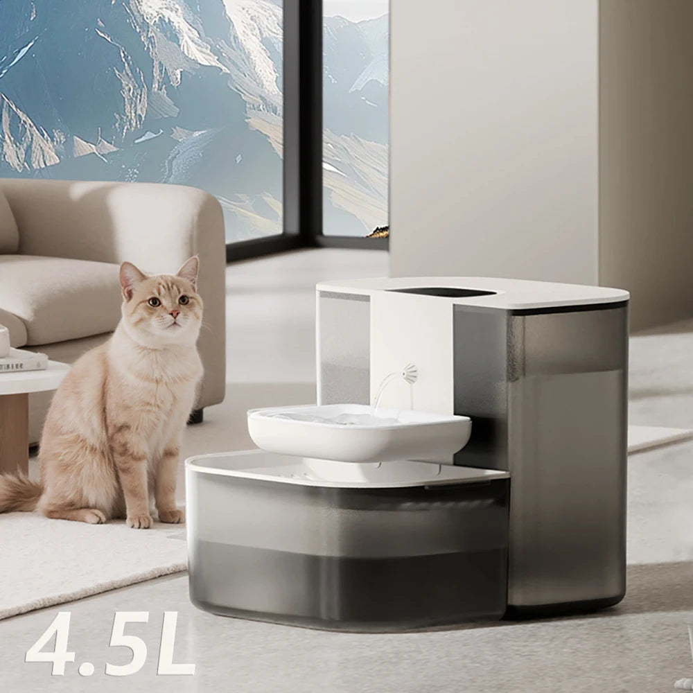 4.5L Smart Pet Water Dispenser – Automatic Cat & Kitten Fountain