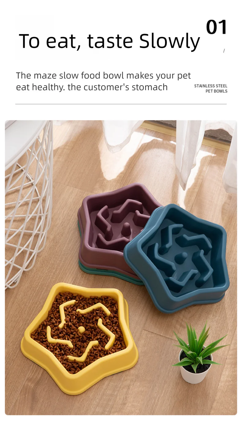 "Slow Feeder Dog Bowl – Anti-Choke Cloud Shape for Large Dogs"