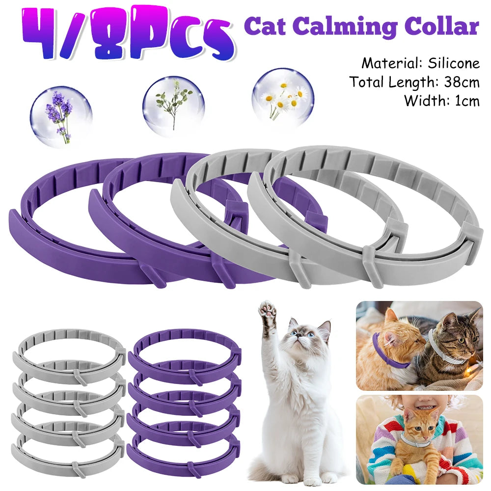 Natural Calming Pet Collar – Long-Lasting Soothing & Relaxing for Cats & Dogs