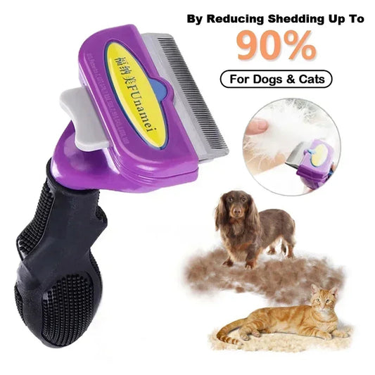 Cat & Dog Hair Removal Comb – Pet Grooming & Massage Brush