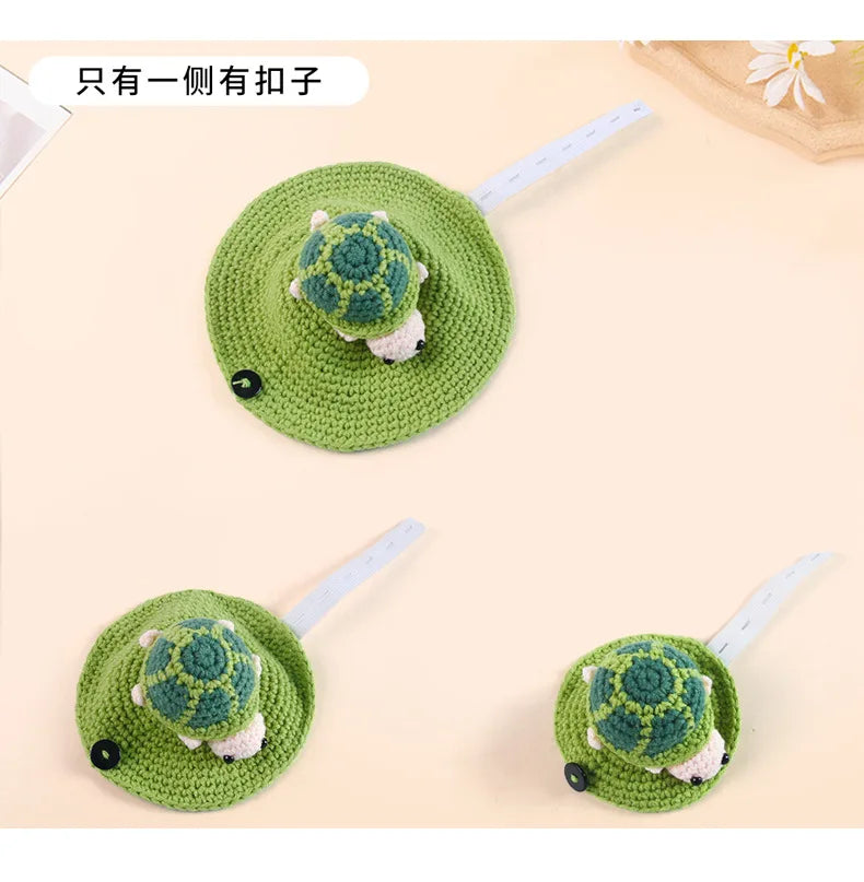 Handmade Turtle Sweater – Adjustable Warm Knitted Bee Costume for Tortoises