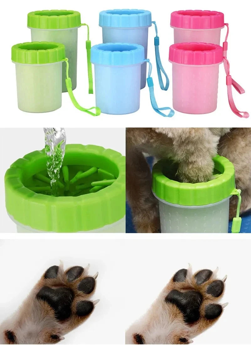 Portable Pet Paw Cleaner – Automatic Foot Washing Cup for Cats & Dogs