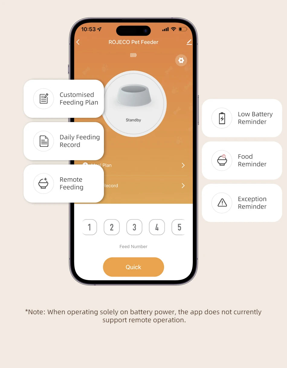 Smart Automatic Cat & Dog Feeder with 1080P HD Camera – WiFi Controlled