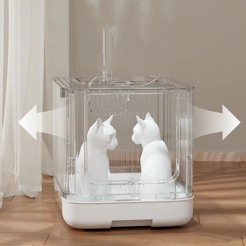 UV Light Cat Litter Box – Enclosed Top-Drawer with Disinfecting & Deodorizing