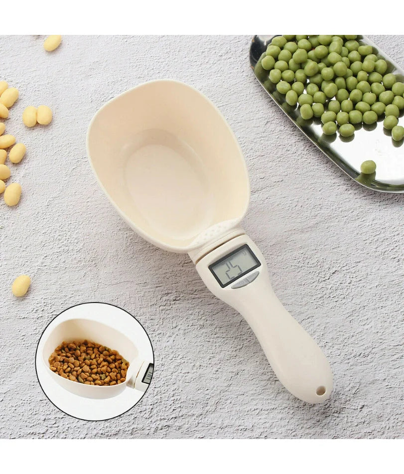 "Digital Pet Food Scoop Scale – LED Display"