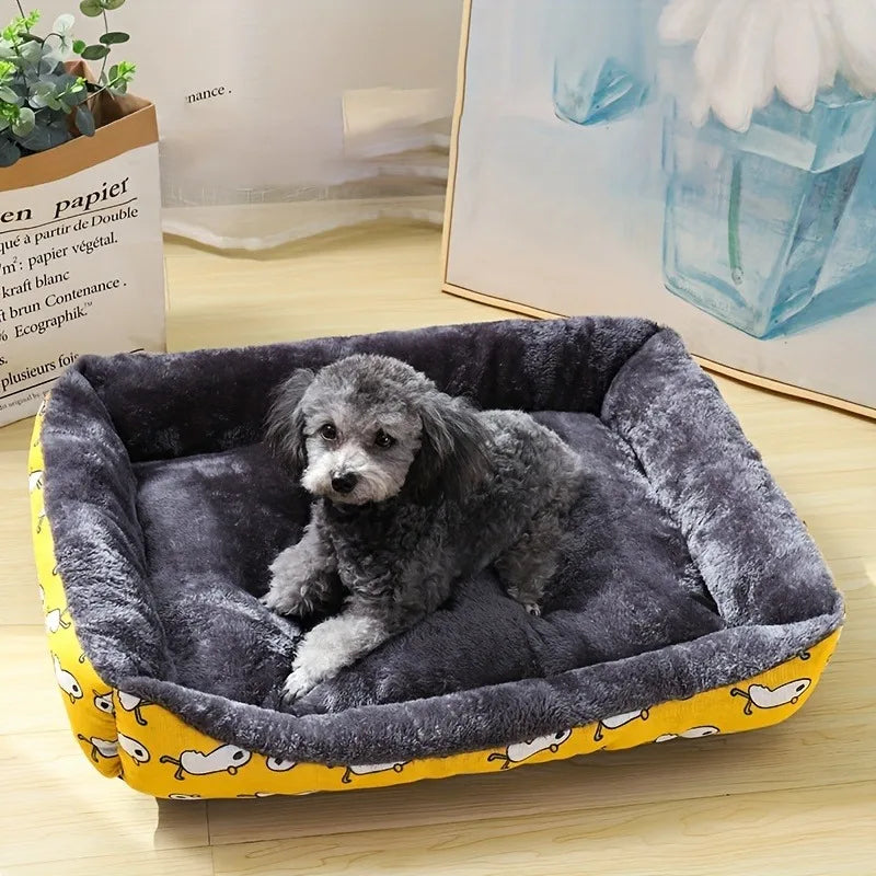 Cozy Dog & Cat Bed – Winter Sofa Mat, Cushion & Basket for All Sizes