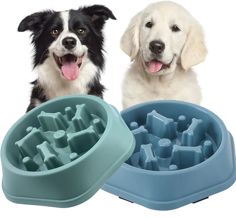 "Slow Feeder Dog Bowl – Anti-Choke, Non-Slip Puzzle Design"