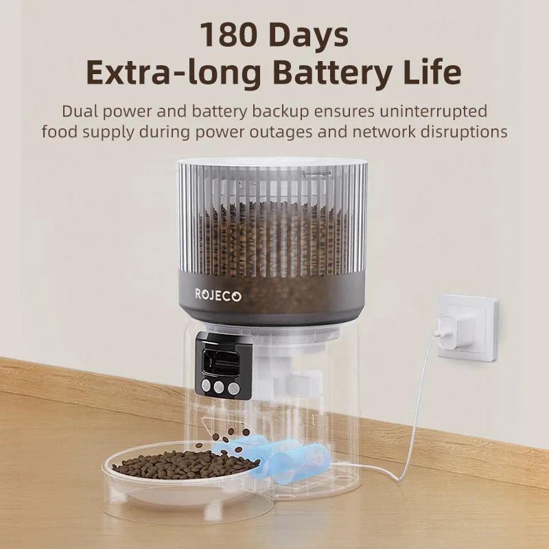 Smart Automatic Cat & Dog Feeder with 1080P HD Camera – WiFi Controlled