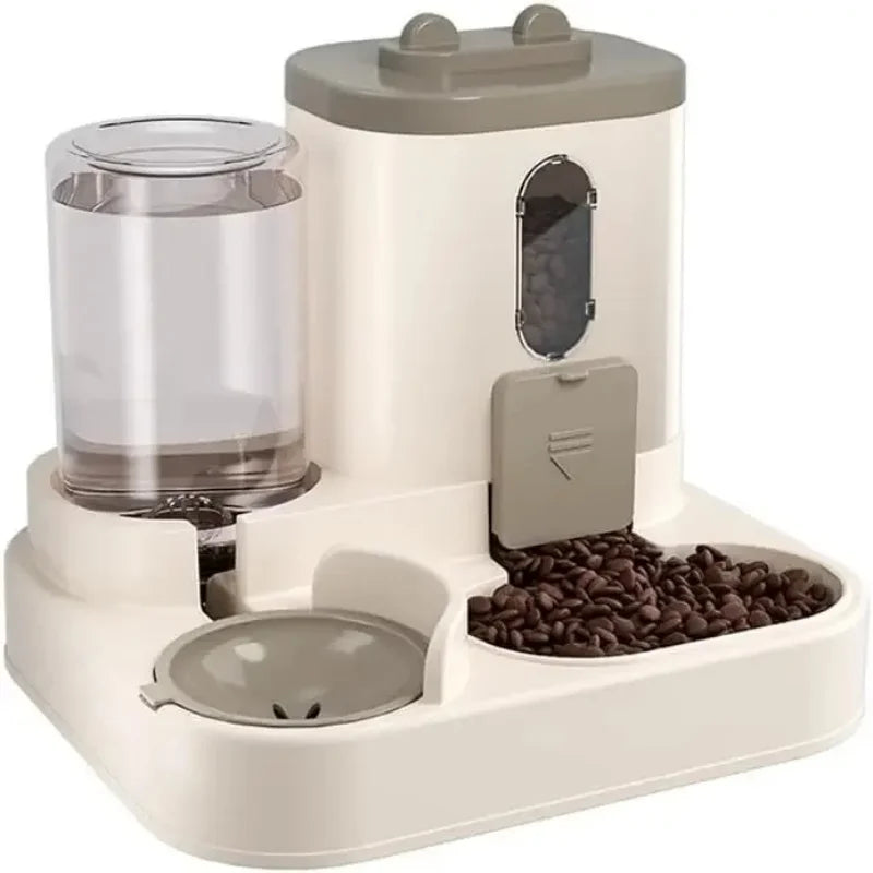 Pet Gravity Feeder & Waterer – Anti-Leak, Anti-Slip, Easy-to-Clean Bowl