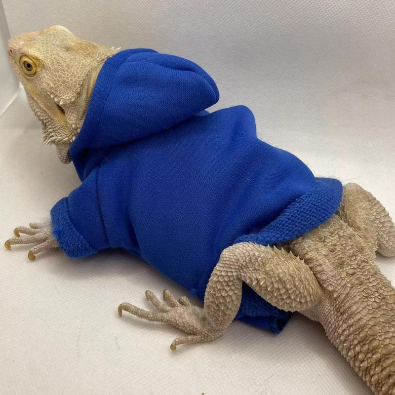 Bearded Dragon Costume for Lizards Hoodie Coat Reptiles Clothes Photo Party R7UB