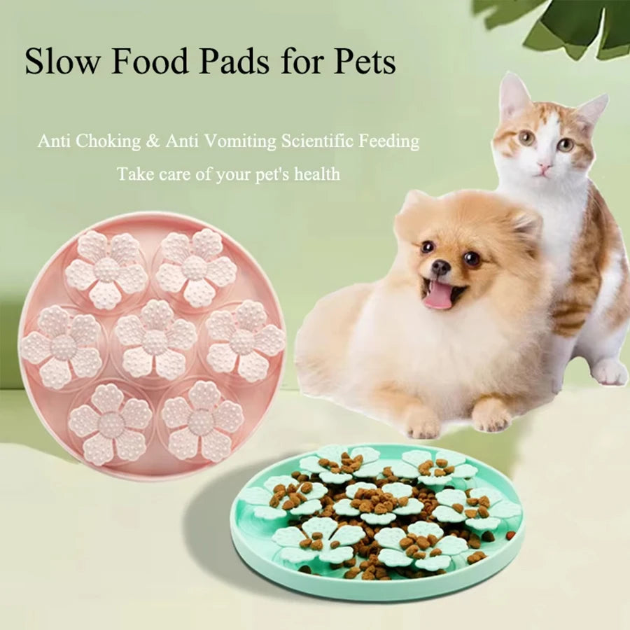 Slow Feeding Pet Bowl with Silicone Suction – Dog & Cat Fun Feeder