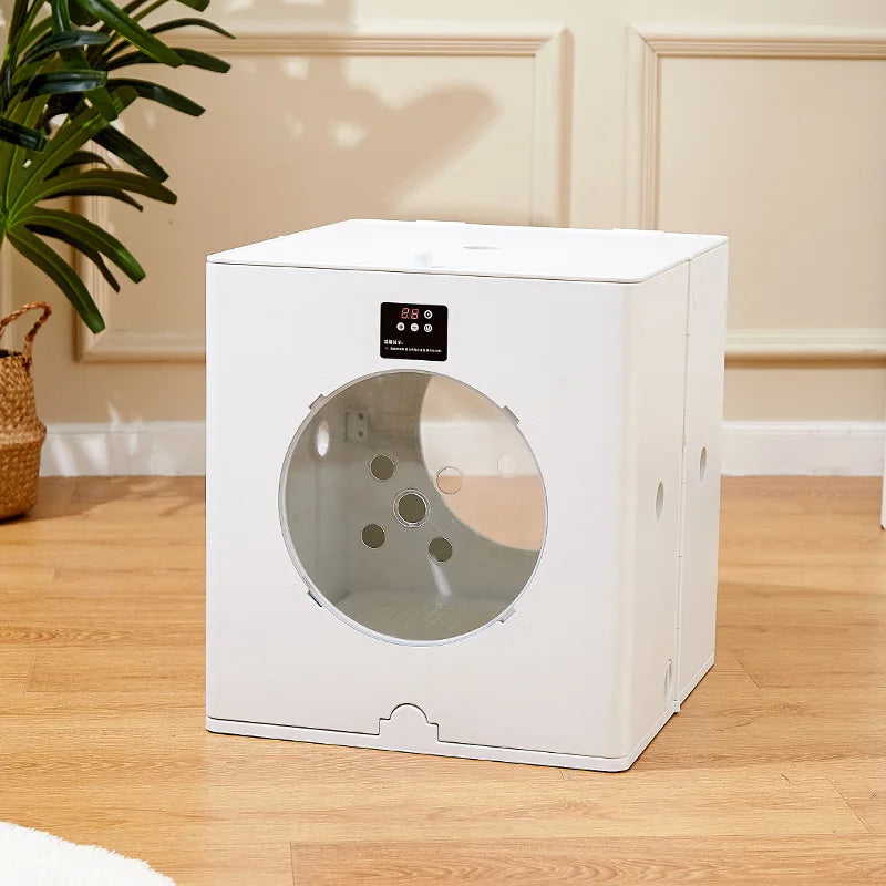 Foldable Pet Drying Box – 88L Large Automatic Dog & Cat Hair Dryer