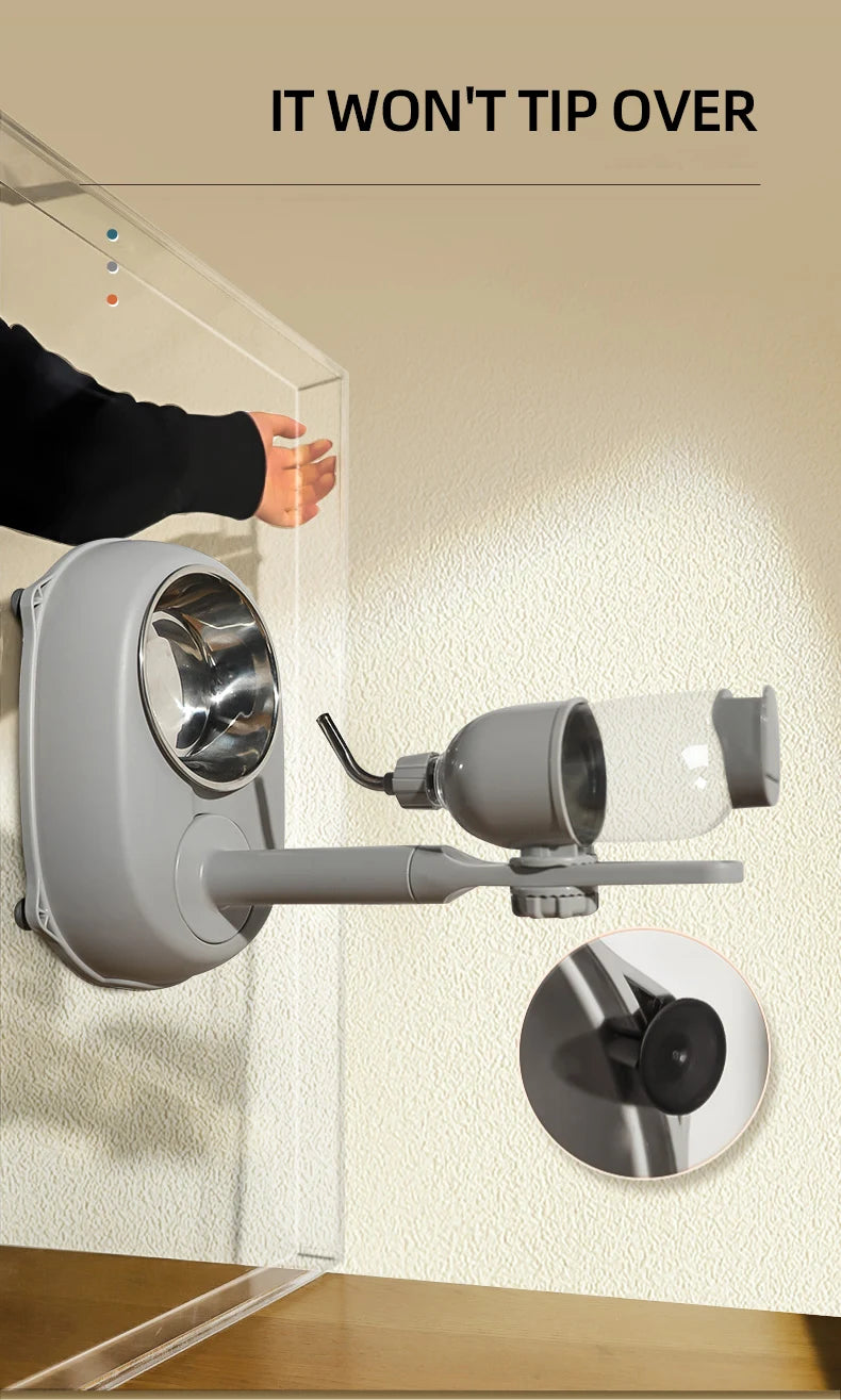 Automatic Anti-Tip Pet Feeder – Dog & Cat Water Dispenser