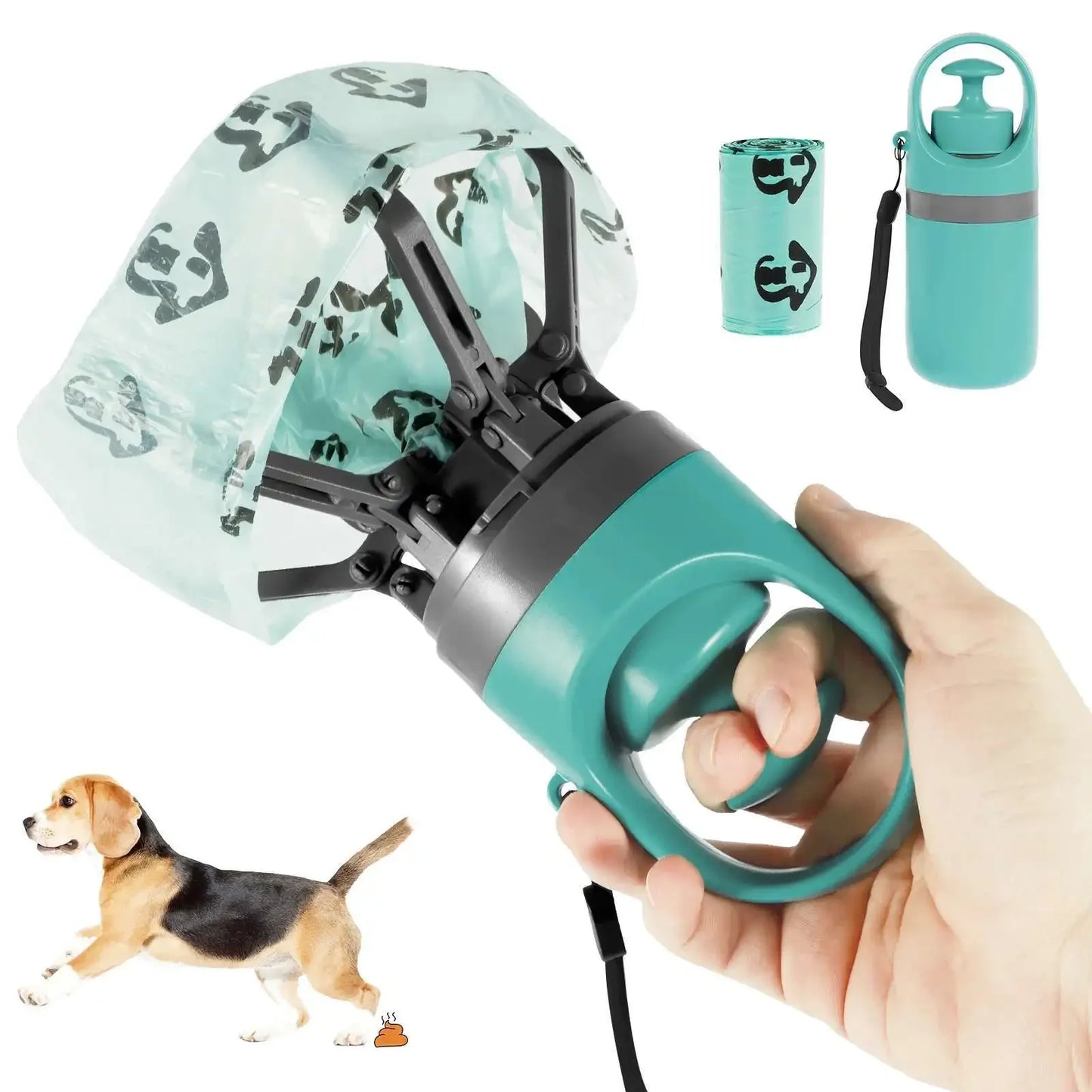 No-Touch Dog Pooper Scooper – Handheld Pet Waste Grabber
