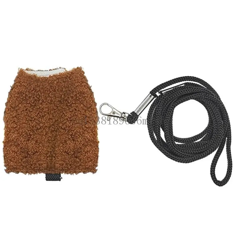 Bearded Dragon Harness with Leash – Warm Chest Costume for Lizards & Reptiles