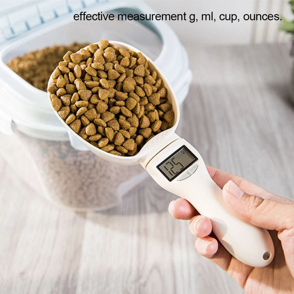 "Digital Pet Food Scoop Scale – LED Display"