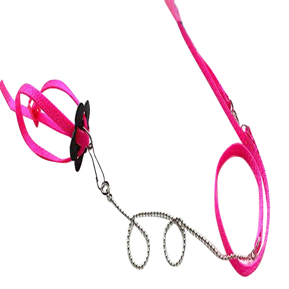 Anti-Bite Reptile Harness & Leash – Adjustable Walking Rope for Lizards