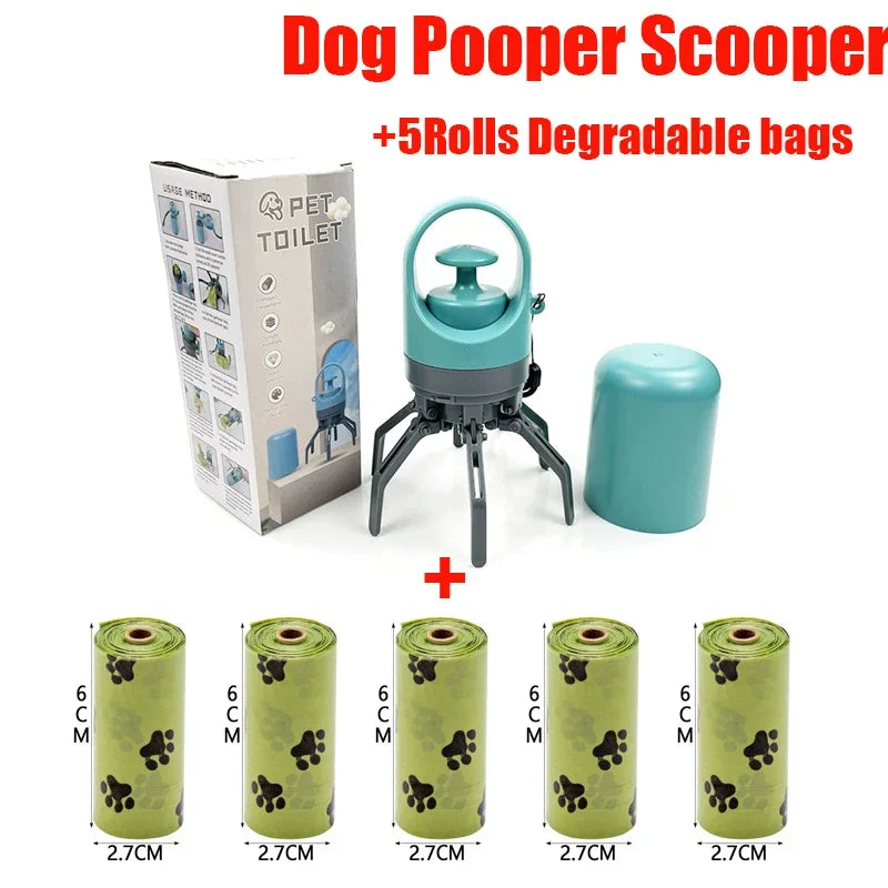 No-Touch Dog Pooper Scooper – Handheld Pet Waste Grabber