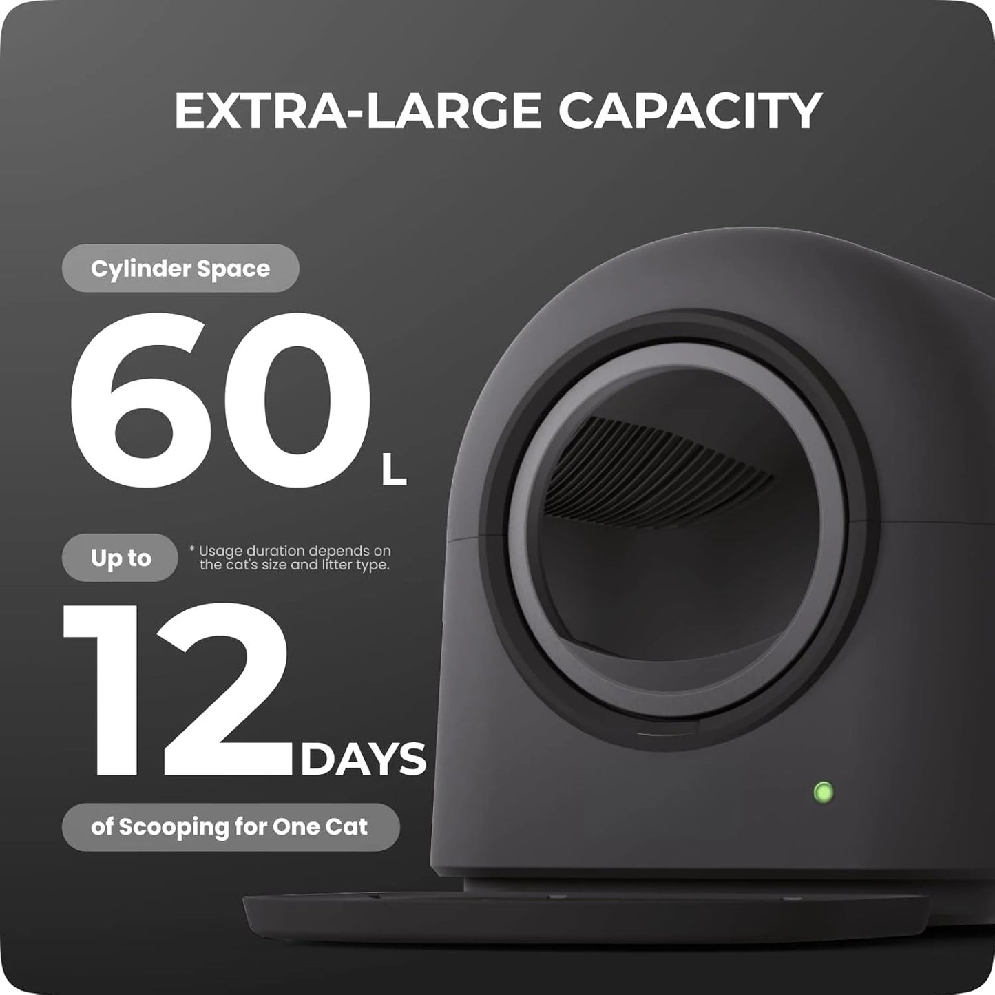 Smart Self-Cleaning Cat Litter Box – Automatic Robot for Multiple Cats