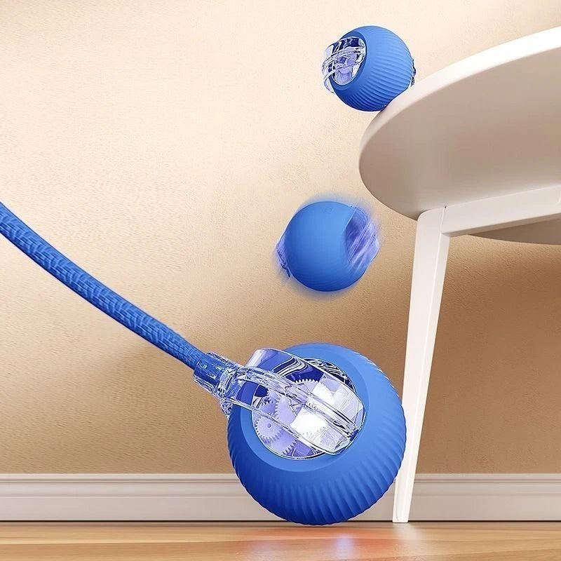Automatic Cat Toy Ball – Silicone Rolling & Teasing Smart Kitten Toy