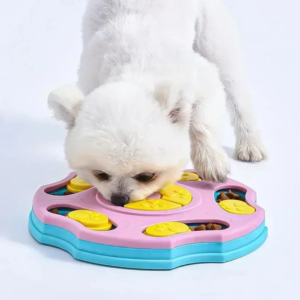 Interactive Dog Puzzle Slow Feeder – IQ Training Food Dispenser