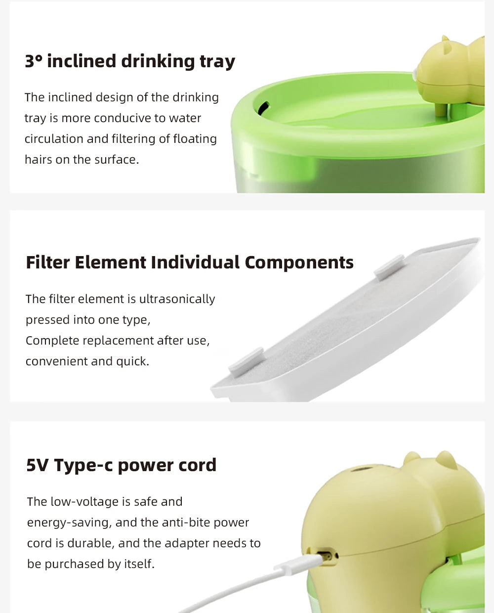 2L Automatic Wireless Pet Water Feeder Smart Induction Cat Dog Drinking Fountain Quiet Circulating Filtration Running Water