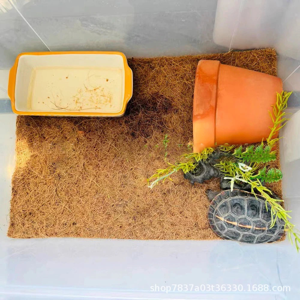 Coconut Fiber Terrarium Liner – Natural Coir Mat for Turtles, Tortoises, Lizards & Snakes