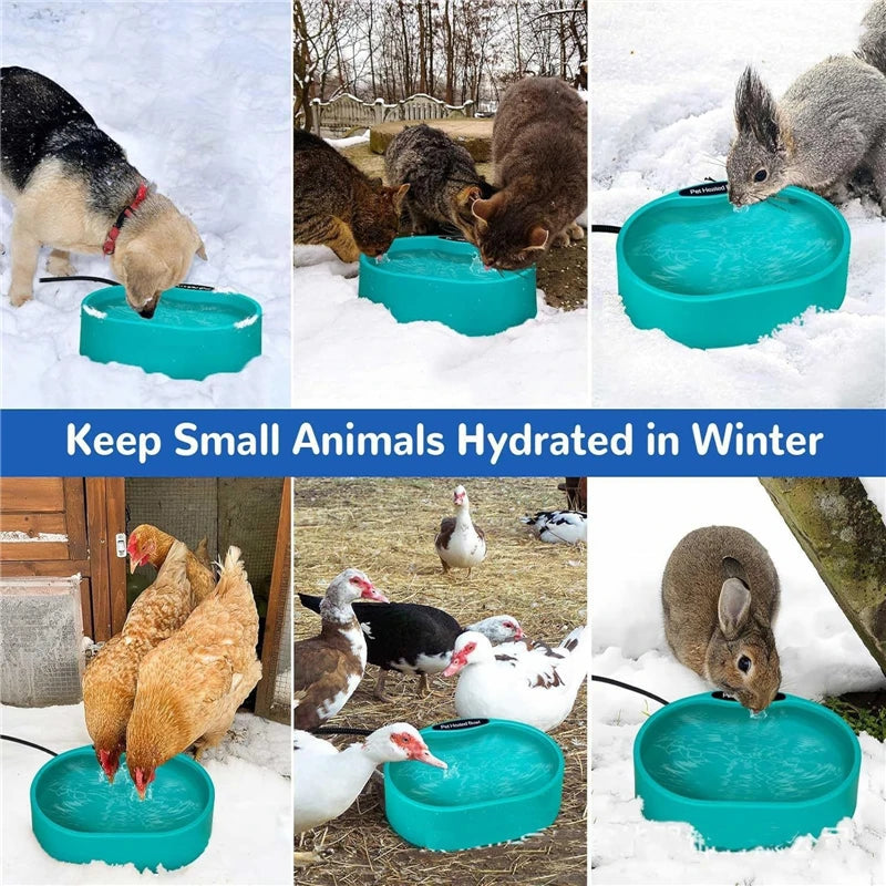 3.7L Automatic Heated Water Bowl – Temperature-Controlled Pet Feeder
