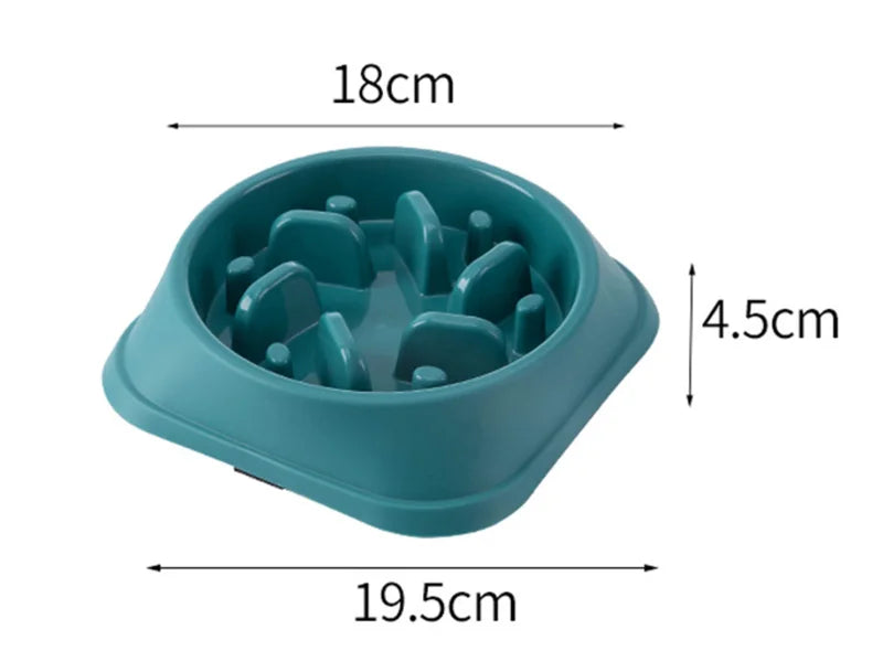 "Slow Feeder Pet Bowl – Anti-Choking, Non-Slip, Healthy"
