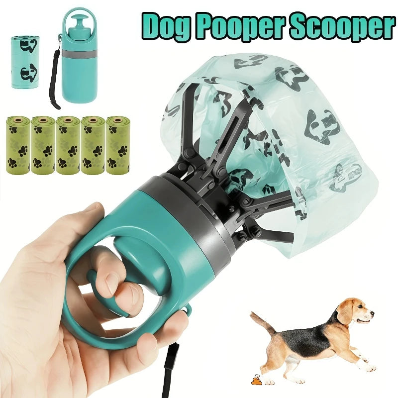 No-Touch Dog Pooper Scooper – Handheld Pet Waste Grabber