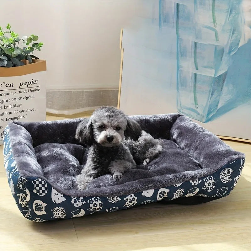 Cozy Dog & Cat Bed – Winter Sofa Mat, Cushion & Basket for All Sizes