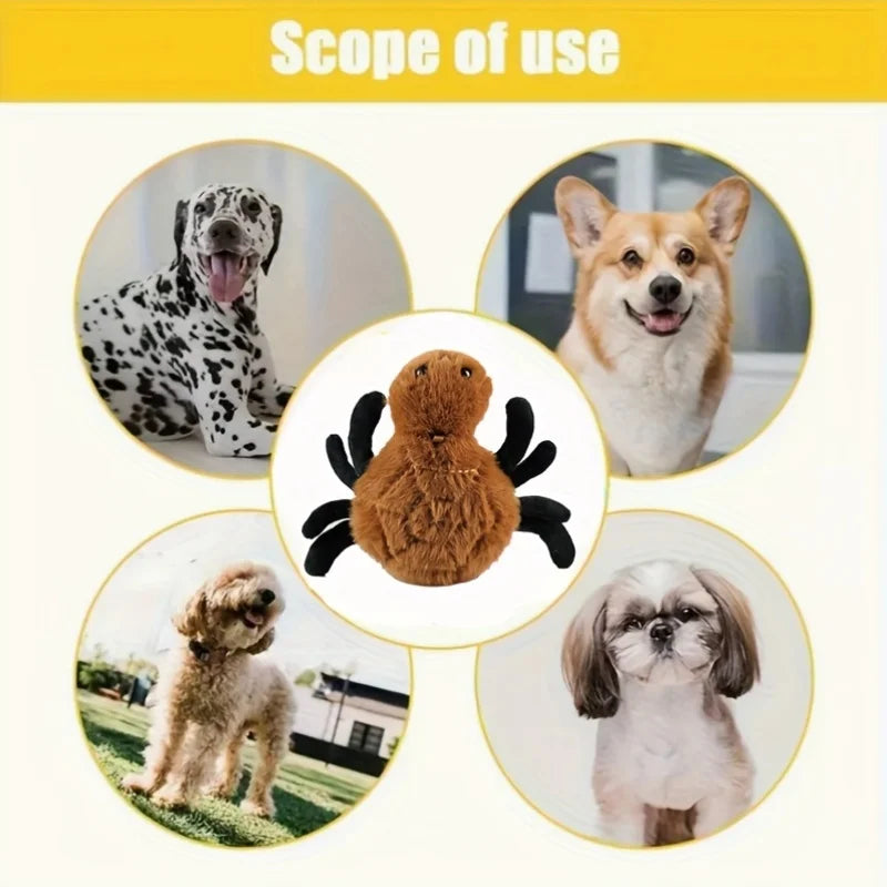 Cute Insect Plush Keychain – Spider, Bee & Caterpillar Toys for Cats & Dogs