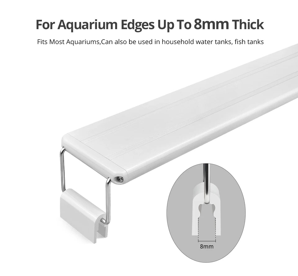 Light Aluminum Bar Full Spectrum Aquatic Plant Grow Lamp Decor