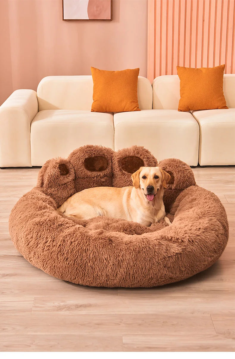 Warm Fluffy Pet Bed – Winter Sofa Basket for Dogs, Puppies & Cats
