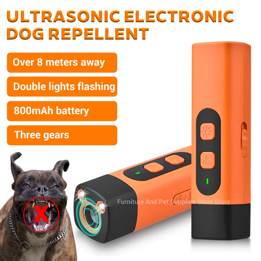 Rechargeable Ultrasonic Anti-Bark Device – Dog Training & Deterrent with LED Light