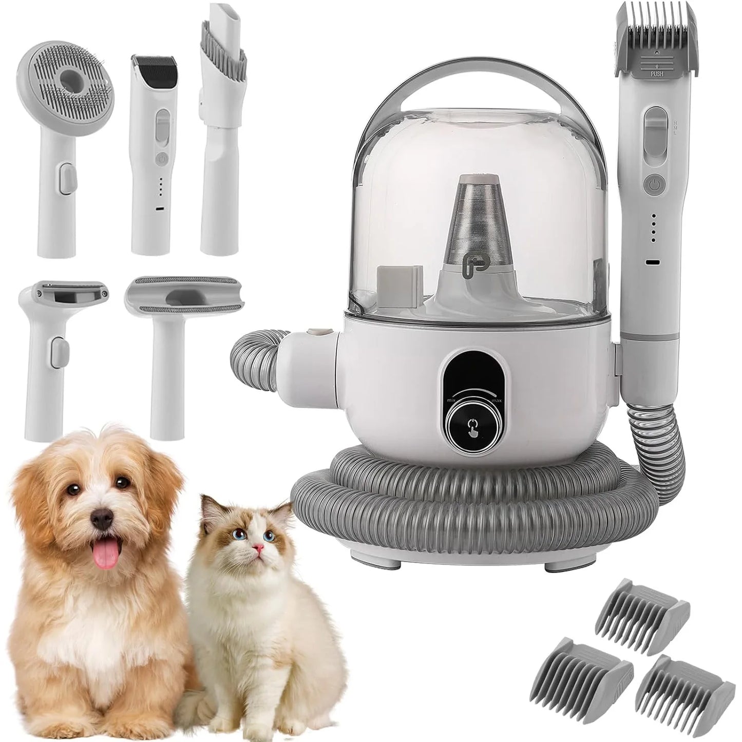 2L Pet Grooming Vacuum Kit – Ultra-Quiet, 99% Hair Removal, Professional 5-in-1 Tools for Dogs & Cats