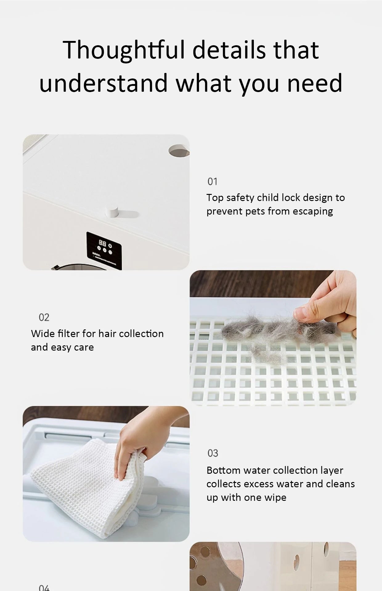 Foldable Pet Drying Box – 88L Large Automatic Dog & Cat Hair Dryer