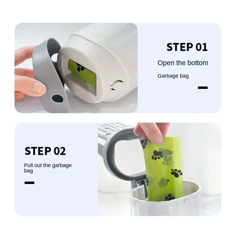 Cat Litter Scoop with Refill Bag – Self-Cleaning Garbage Picker