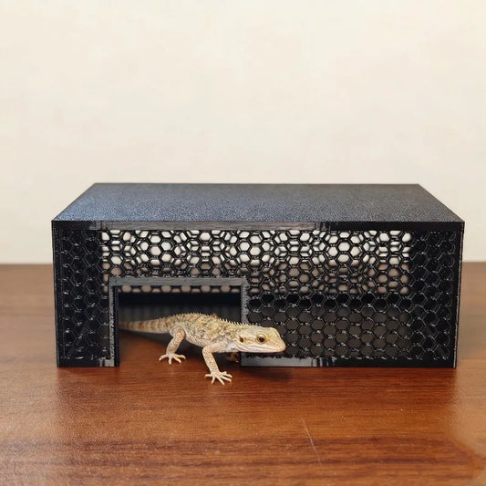3D-printed Reptile Shelter:Prevents Heat Accumulation,Breathable To Aid Molting,Suitable for Lizards,Turtles,Spiders & Scorpions
