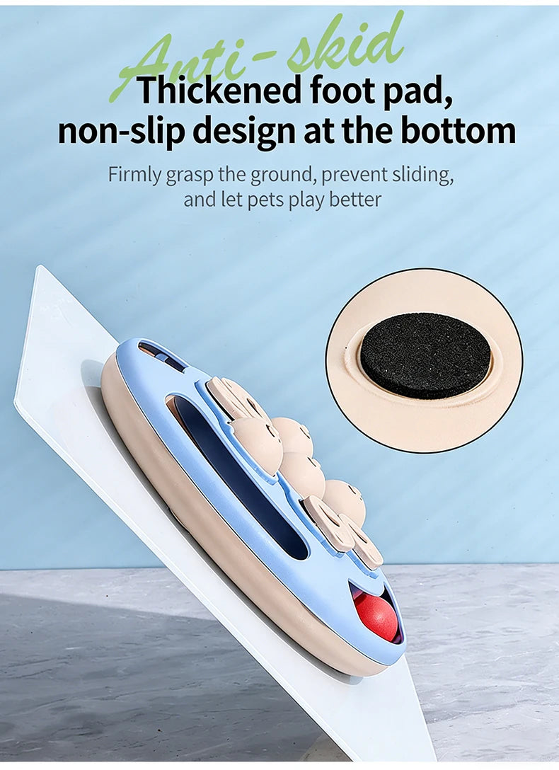 Interactive Cat Toy – Slow Feeder Turntable for Indoor Cats & Mental Stimulation