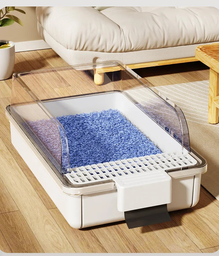 Extra Large Self-Cleaning Cat Litter Box – Closed & Odor Control