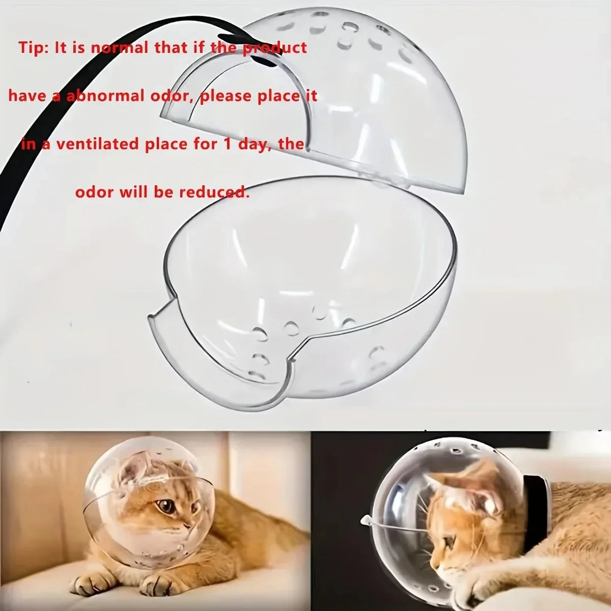 Cat Head Protection Mask – Breathable Safety Helmet for Grooming & Bathing