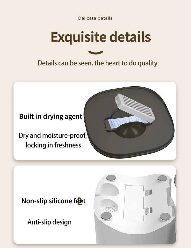 7L Smart Automatic Pet Feeder – Double Bowl WiFi Cat & Dog Dispenser