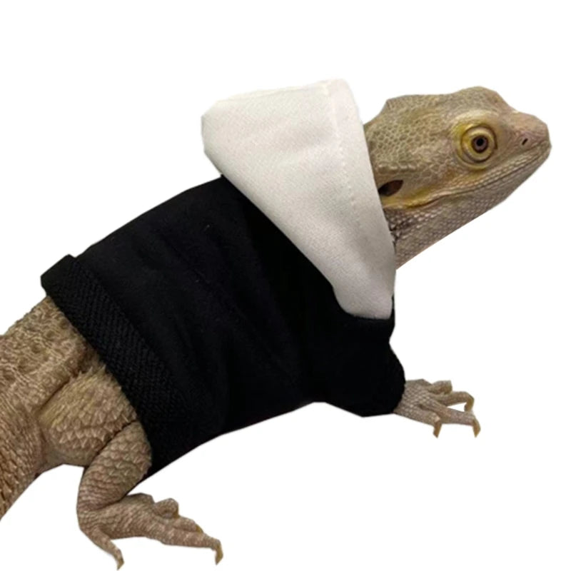 Bearded Dragon Costume for Lizards Hoodie Coat Reptiles Clothes Photo Party R7UB