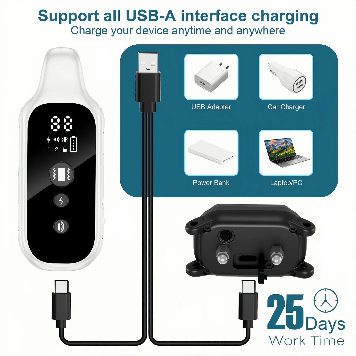 Remote Dog Training Collar – 800m, Waterproof, Rechargeable, Shock & Vibration for All Sizes