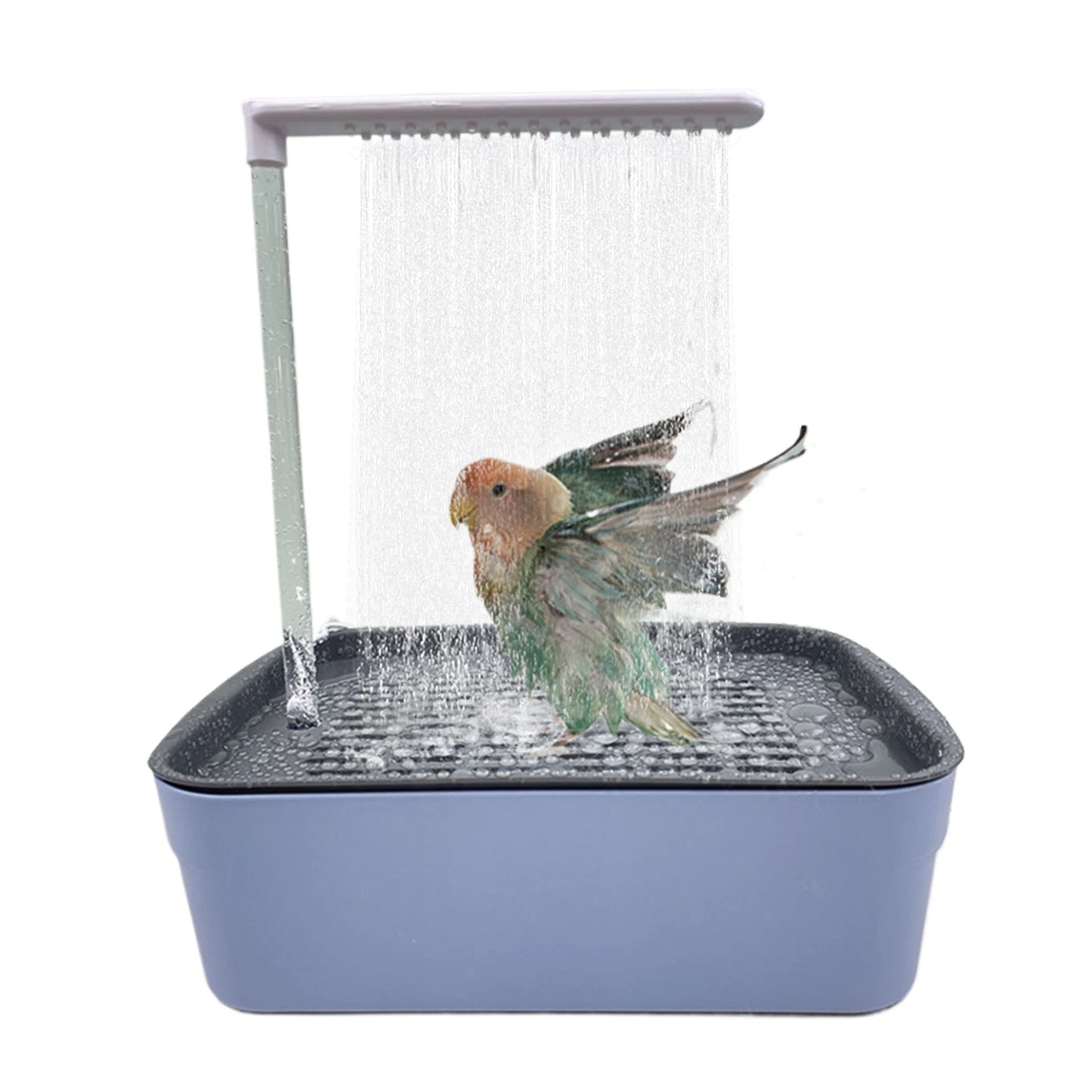 Automatic Parrot Bird Bath – Circulating Water Shower for Cages